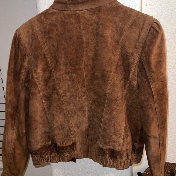 Vintage Beau Geste Women’s Brown Leather Jacket - Picture 6 of 7